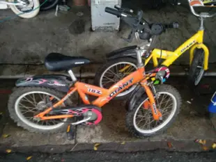 現貨過年出清 二手車 捷安特 兒童 KJ182 系列腳踏車12 16吋 多款顏色可選 藍 橘 黃 黑 白色 淡水自取