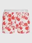 Calvin Klein Men's CK ONE Microfiber Boxer Brief White with Red flowers Size XL