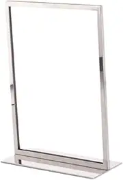 YsXoWiui Poster Stand for Display Sign Holder Reusable Heavy Duty Table Standing Sign Holder , A4 Silver