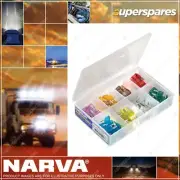 Narva 100pcs of Mini Blade Fuse Assortment from 3 to 30 Amps in plastic case