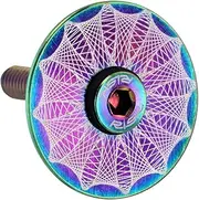Decorative Bike Bowl Cover Titanium Alloy Headset Cap/Road Bike Accessory Easy Installati