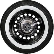 White Wall 18 inch Tires Portawalls X4 Add on Insert Trim Set Hot Rod Style