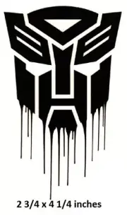 Autobot Logo Wall Decal Transformers Vinyl Sticker Peel and Stick Art Room Decor