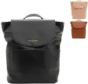 BirdRock Baby Seaside Diaper Bag Backpack - Stylish Vegan Leather, Large Capacity Travel Diaper Bag for Women
