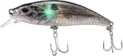 Electric Lures - USB Rechargeable Robot Swimming Lures | Vibrating Electric Baits with LED Lights for Outdoor Sports Trout Night Fishing Lake