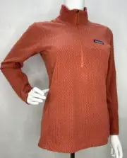 Patagonia Women's R1 Air 1/2-Zip Pullover NWT X-Small color Burl Red