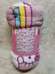 Hello Kitty Balloons and Bows Super Plush Throw 46"x60"/ New