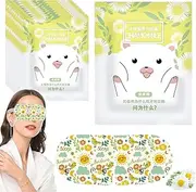 30 Packs Eye Mask for Dry Eyes, Self Heated Eye Mask Disposable, Soothing Steam Eyes Moisturizing Heat Eyemask, SPA Warm Eyemask for Puffiness, Relief Stress Eye Fatigue, Migraine (Chamomile)