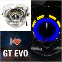 在飛比找蝦皮購物優惠-7號工廠 GT EVO 魚眼 大燈 原廠 小藍大黃配色款 三