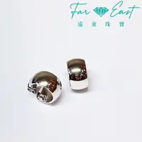 在飛比找樂天市場購物網優惠-FAR EAST Jewellery K金耳環-圓圈寬版