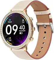 for Garmin Vivoactive 4S Band/Garmin Venu 3S Band, 18mm Leather Watch Bands for Garmin Forerunner 265S/265S Music, Forerunner 255S/255S Music, Venu 2S/Vivomove 3S
