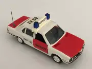 GAMA BMW 528i E28 Red & White "Notarzt RUF 110" 1:43 scale diecast model # 1156