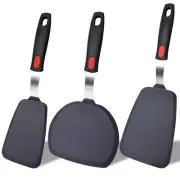 Silicone Spatula Turner Set,3-Pack Spatula Set,600°F Heat Resistant Spatula f...
