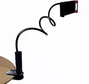 Castaic Gooseneck Tablet Holder,for iPad Stand Holder Compatible with iPhone/Nintendo Switch/Samsung Galaxy Tabs/Amazon Kindle Fire HD (12 in) (Black)