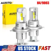 360° H4 LED Headlight High Low Beam Bulbs 80W 40000LM 6500K White Fanless 2Pcs (for: Smart)