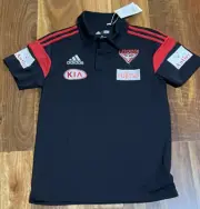 Essendon Bombers AFL Mens ADIDAS Polo Shirt XS VINTAGE Player Issue BNWT 2016