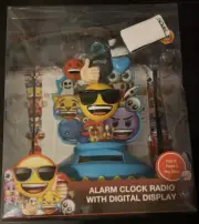 Emoji Brand Digital Alarm Clock Radio with Digital Display