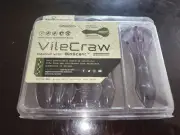 VileCraw BioSpawn 4” Green Candy Grass 7 Ct Creature Bait