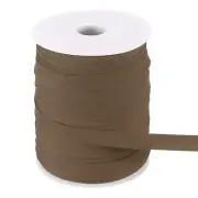 55 Yards Double Fold Bias Tape 1/2 Inch Bias Binding Tape, Brown