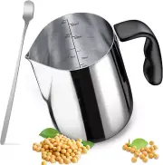 Candle Making Pouring Pot with Stirring Spoon 32Oz Steel Wax Melting Pot with He