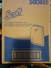 Scott Slimfold paper towel dispenser 34830 3483001 white 13.5" x 9.9" x 2.9"