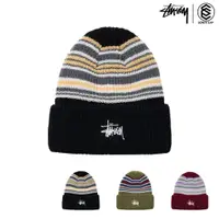 在飛比找蝦皮商城精選優惠-STUSSY STRIPED CUFF BEANIE 毛帽 