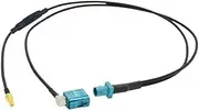 Fakra Z Revolving MCX Straight and Fakra Z Female 90 ° Diode RG174 Tail Fiber Splitter Cables are Suitable for Automotive Antenna Extension Cables(Z M to Z F90 MCX M,7M)