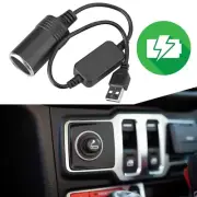 Cigarettes Adapter USB 5V to 12V Car Cigarettes Socket Female