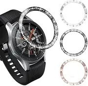 [FitTurn] Bezel Ring for Samsung Galaxy Watch 46mm - Anti Scratch & Collision Protector - Decorative Accessory, Watch Protection, Gift Item