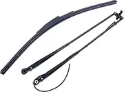 FridayParts Wiper Arm Blade Kit 47778552 47405956 Compatible for CASE Compact Track & Skid Steer Loader SR130 SR150 SR160 SR175 SR200 SR210 SR220 SR240 SR250 SR270 TR270 TR310 TR320