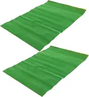 2pcs Artificial Grass Mat for Model Landscaping - Grass Decor for Balcony Patio and Garden - Realistic DIY Scenery for Garden Decoration