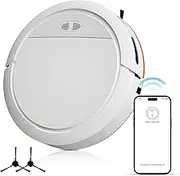 Robot Vacuum and Mop Combo Max 4000Pa Suction WiFi App Control Robot with Voice Prompt Self-Charging Sweeping Vacuuming Mopping 3-in-1 Wet and Dry Robotic for Pet Hair Hard Floor White AU Plug