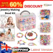 Beads for Kids Crafts, 1100 Jewelry Making Bead Kit Includes Scissor, String