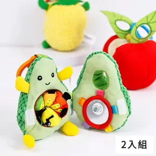 【KTOY】毛毛蟲吃水果可掛寶寶安撫玩具2入(毛毛蟲安撫玩具 寶寶玩具 水果可掛玩具)