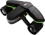 Underwater Sea Scooter Underwater Scooter Smart Electric Underwater Scooter for Diving Snorkeling in The Water Hand-held Diving Equipment Underwater Booster(Black and Green)
