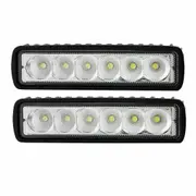 LED Work Light Bar Fog Lights Flood Reverse 4WD Driving - 2pcs
