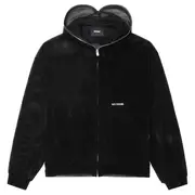 [We11done] Black Embroidered Full Zip-Up Blouson