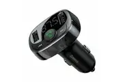 Baseus Handsfree Wireless Bluetooth Car FM Transmitter MP3 Music Player Adapter-Coffee