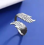 Wings Ring Stainless Steel Ring Adjustable Ring