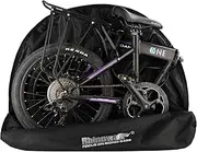 [SUNELFFY] Folding Bike Bag for 14-20inch Bicycle Carry Bike Bag for Brompton Travel Case Bike Transport Bag for Car Train Air Travel Portable