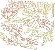 HOODANCOS 40pcs Music Note Paper Clips Fun Metal School Pins for Organizing Documents Office Home School Personal Use