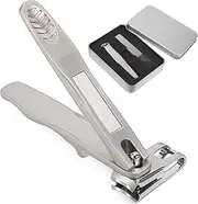 SOESFOUFU Nail Clipper Set Nail File and Storage Box Rotatable Nail Clippers Toenail Clippers Nail Cutter for Men Women Manicure Set Fingernail Clipper 2-Piece Kit