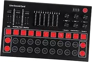 jojofuny Sound Card Live Broadcast Equipment Sound Changer Voice High Efficiency Dsp Chip Fast Connection Low Delay Easy to Use for Streaming Karaoke Online Gaming