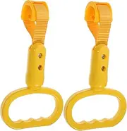 LIFKOME 2pcs Subway Handle Rings for Buses Cars Lightweight Assist Handle for Elderly Vibrant Easy Installation Stability Support