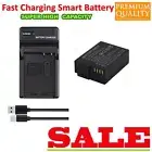 Battery +Smar Charger for DMW-BLC12 Panasonic Lumix DMC-FZ2500 DMC-G7 G5 GX8 G85