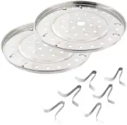 2 Pack 9-1/4" Pressure Canner Rack Stainless Steel Food Steamer Canning Rack Cro