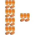 Set of 5 Mini Beer Keg Miniature Wine Barrel Tiny House Accessories