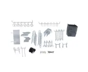 140Pcs Pegboard Hooks Assortment With Bins Peg Locks Wall Hanging For Tools Organizing