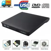 External CD Drive USB 3.0/2.0 Portable CD DVD +/-RW Slim CD Rom Rewriter Burner