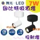 [樂克斯]LED 舞光 7W 吸頂燈 邱比特 吸頂式投射燈 黃光 吸頂式 軌道燈 投射燈 投光燈